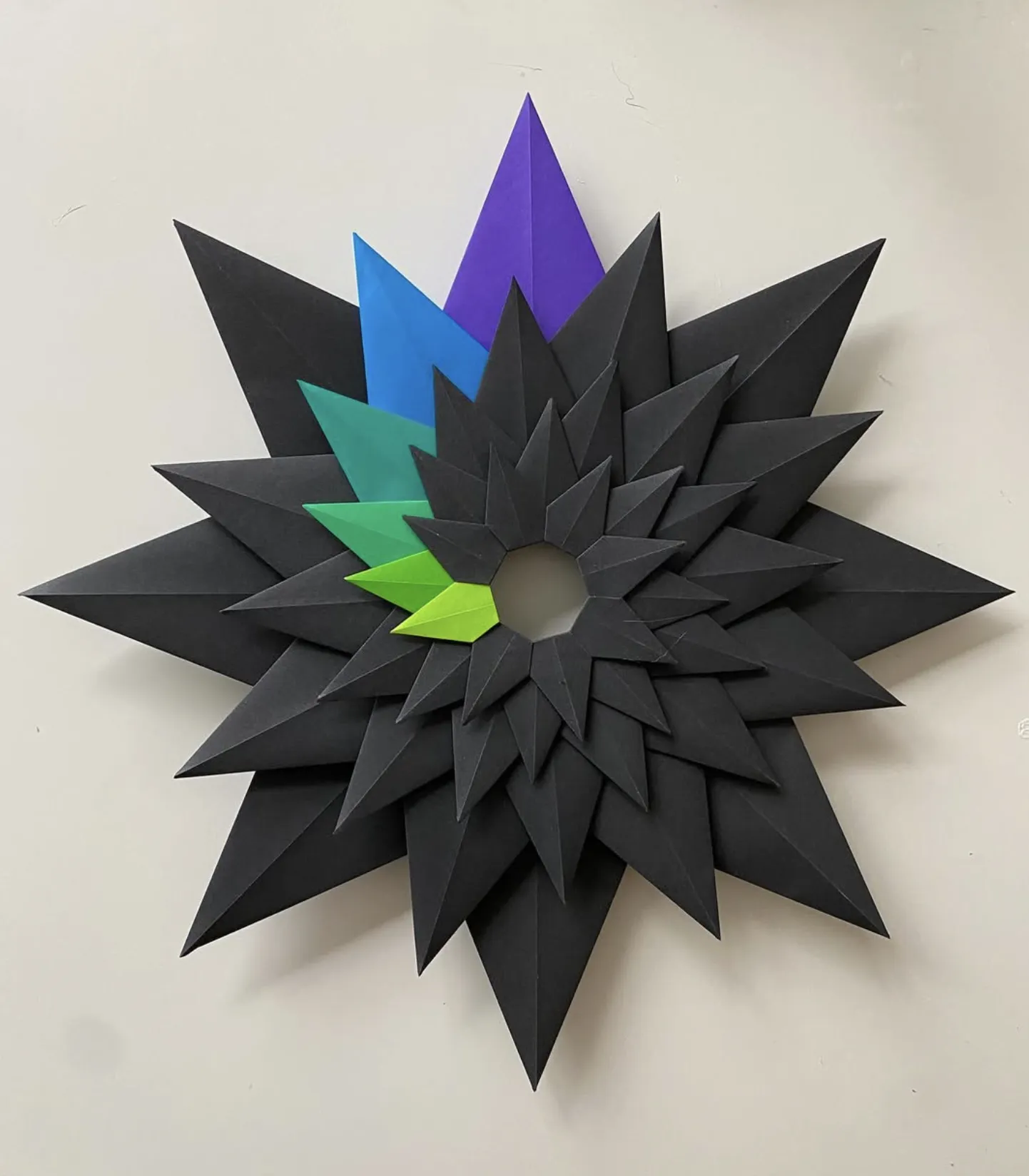 Black star flat view