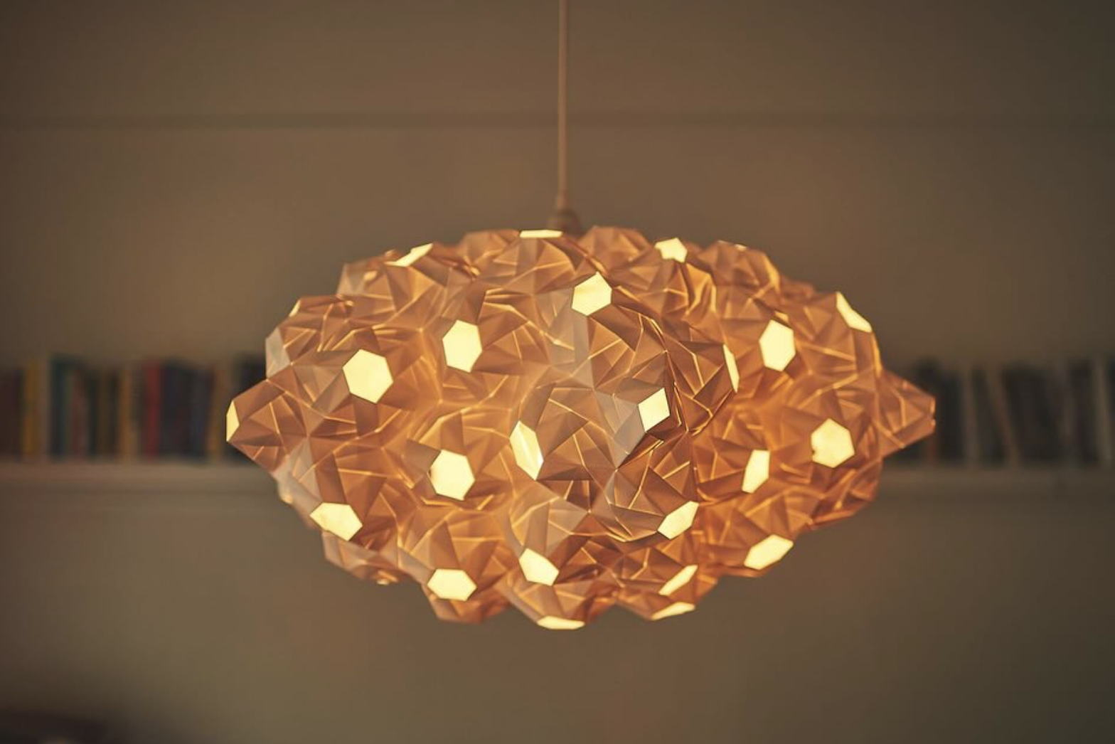 Cloud pendant origami lamp