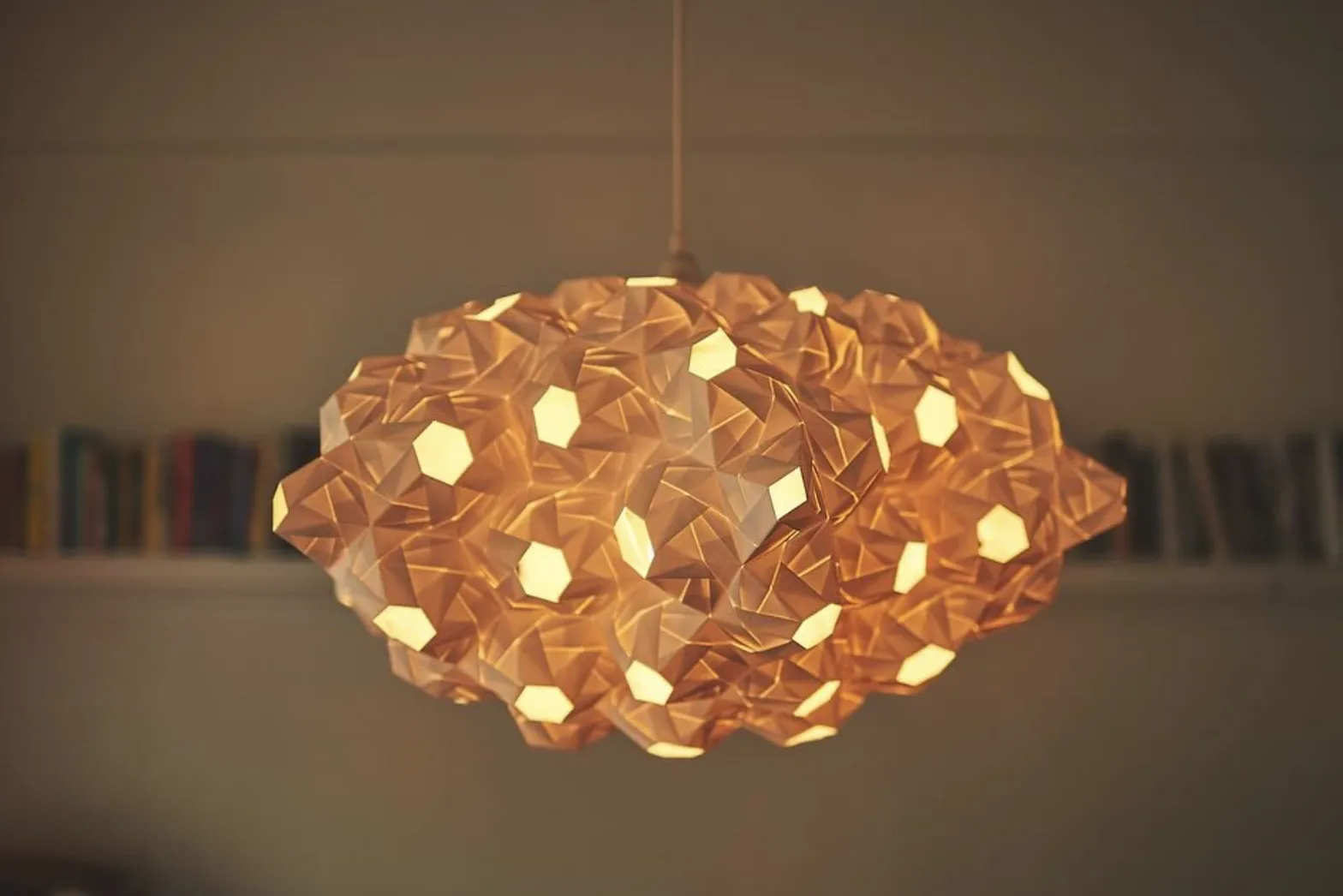 Cloud pendant origami lamp