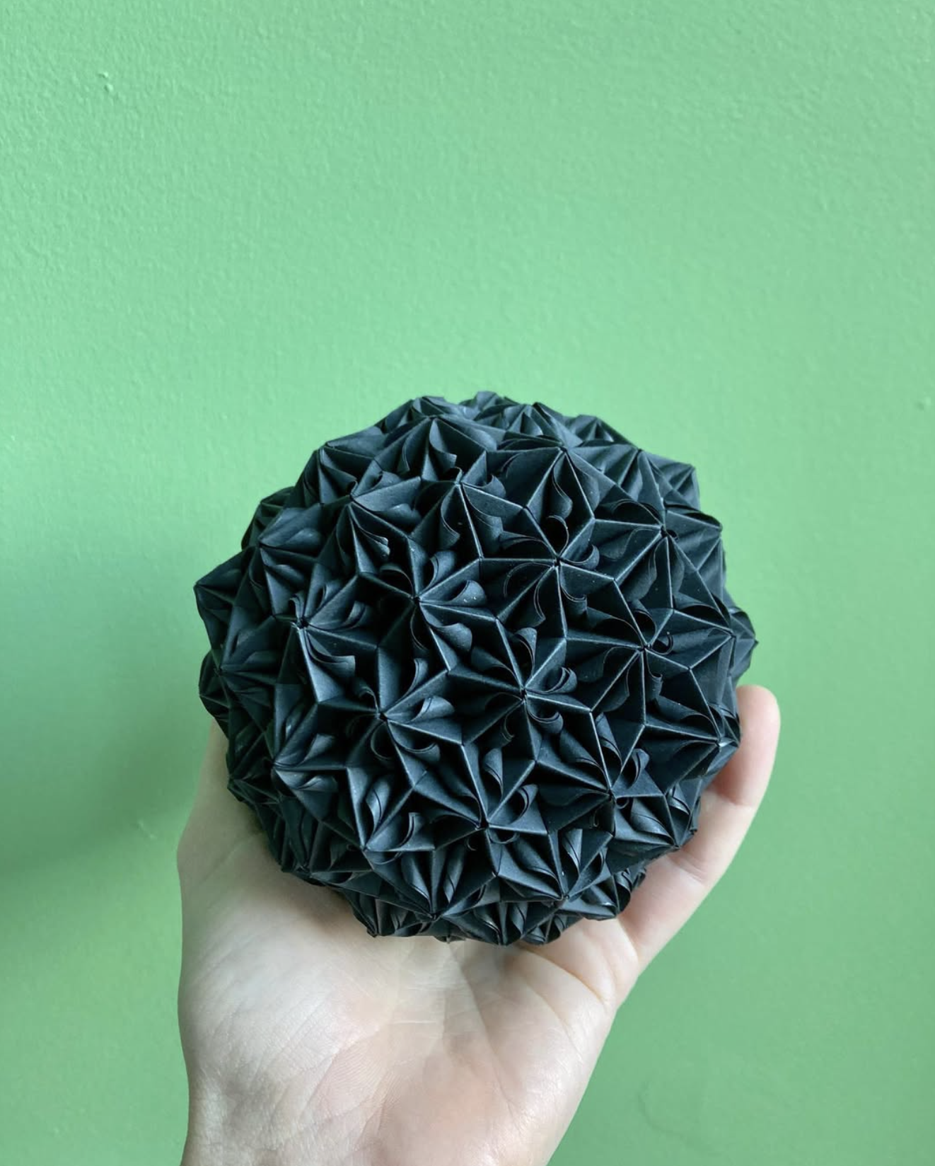 Dark teal kusudama